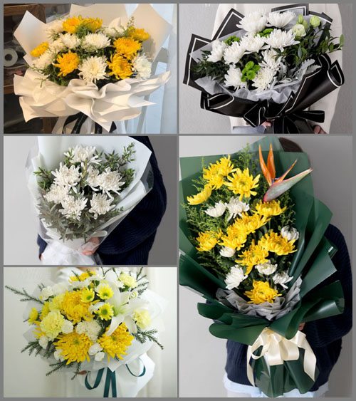 贵州遵义赤水市宝源乡白事花束代送